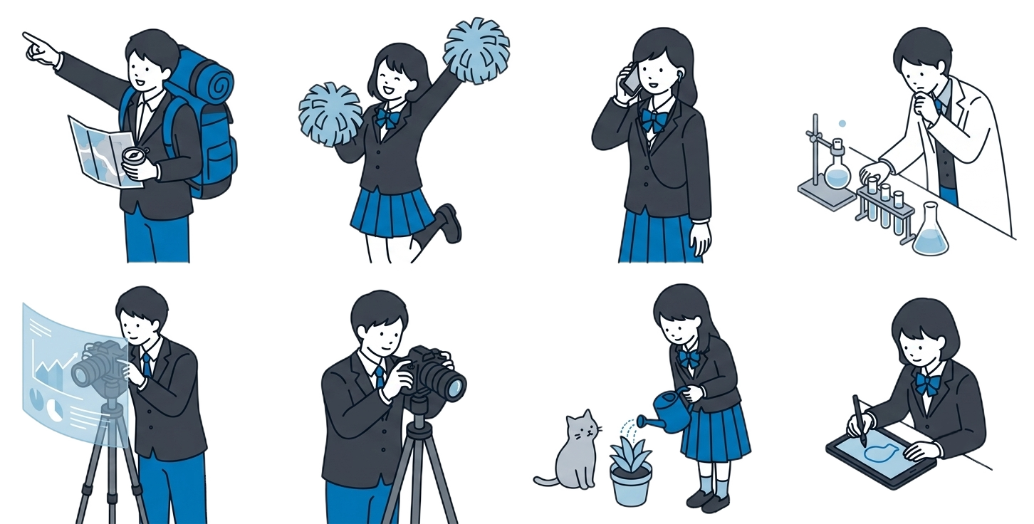 適性診断イラスト
